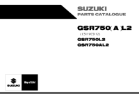 Suzuki GSR750 - parts catalogue 